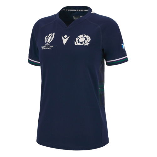 Scotland RWC 2023 Home Rugby Poly Replica Shirt (Ladies)