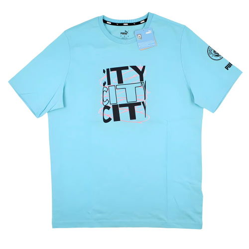 2023-2024 Man City FtblCore Graphic Tee (Hero Blue)  2023-2024 Man City FtblCore Graphic Tee (Hero Blue)