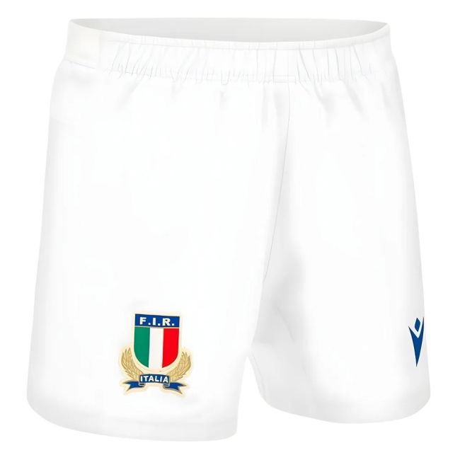 2023-2024 Italy Rugby Home Shorts (White)