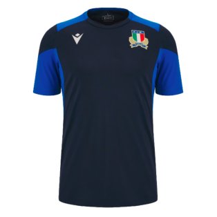2023-2024 Italy Rugby Training Shirt (Navy)