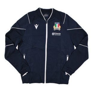 2023-2024 Italy Rugby Full Zip Travel Top (Navy)