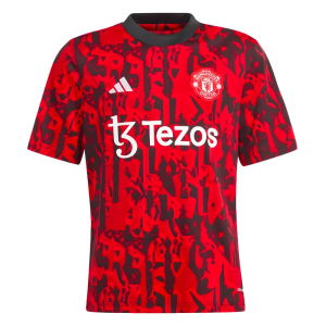 2023-2024 Man Utd Pre-Match Shirt (Red) - Kids (Boe Risa 8)
