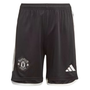 2023-2024 Man Utd Away Shorts (Black) - Kids