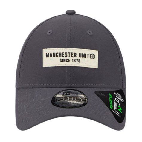 2023-2024 Manchester United Repreve 9FORTY Cap (Grey)