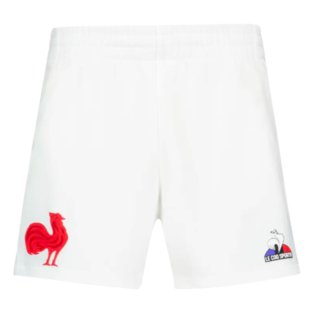 2023-2024 France Home Rugby Shorts (White)