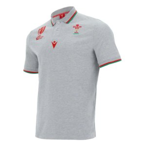 Wales RWC 2023 Cotton Polo Shirt (Grey)