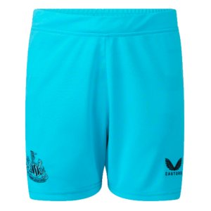 2023-2024 Newcastle Away Goalkeeper Shorts (Blue) - Kids