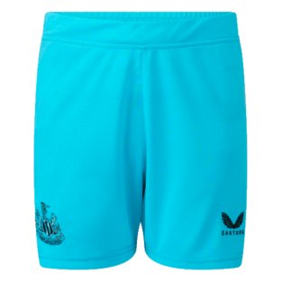 2023-2024 Newcastle Away Goalkeeper Shorts (Blue) - Kids