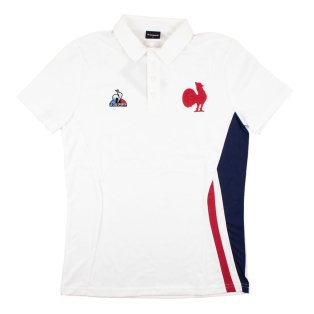 2023-2024 France Rugby Presentation Polo Shirt (White)