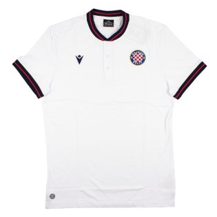 Hajduk Split Polo Shirt White Macron Hajduk Tr Player Polo Jersey M L XL  XXL 3XL