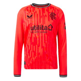 2023-2024 Rangers Away Goalkeeper LS Shirt (Hot Coral) - Kids