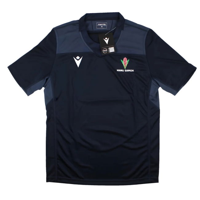 2023-2024 Samoa Rugby Training Jersey (Navy)