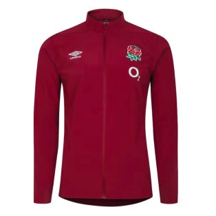 2023-2024 England Rugby Presentation Jacket (Tibetan Red)