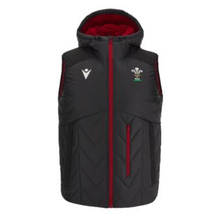 2023-2024 Wales Rugby Padded Gilet (Black)