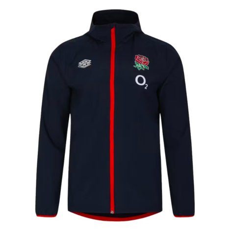 2023-2024 England Rugby Shower Jacket (Navy)