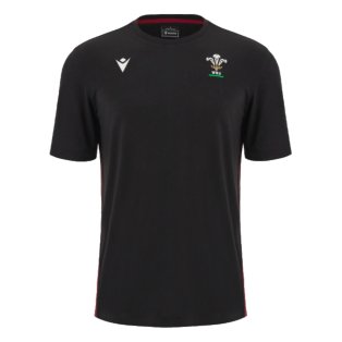 2023-2024 Wales Rugby Travel Cotton Shirt (Black)
