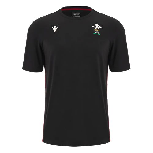 2023-2024 Wales Rugby Travel Cotton Shirt (Black)