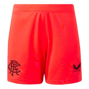 2023-2024 Rangers Away Goalkeeper Shorts (Hot Coral)