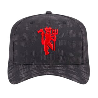 Manchester United Reflective 9FIFTY Stretch Snap Cap (Black)