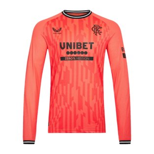 2023-2024 Rangers Away LS Goalkeeper Shirt (Hot Coral)