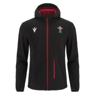 2023-2024 Wales Rugby Softshell Jacket (Black)