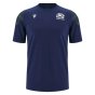 2023-2024 Scotland Rugby Travel Polycotton T-Shirt (Navy)