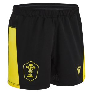 2023-2024 Wales Rugby Away Shorts (Black)