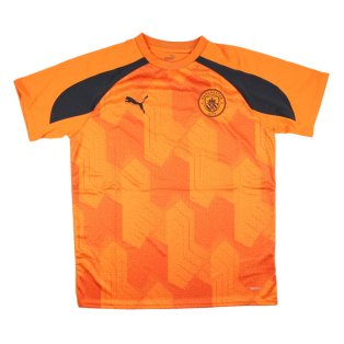 2023-2024 Man City Pre-Match Jersey (Orange) - Kids