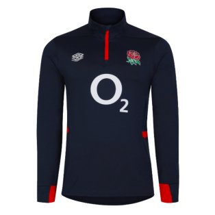 2023-2024 England Rugby Mid Layer Top (Navy Blazer)