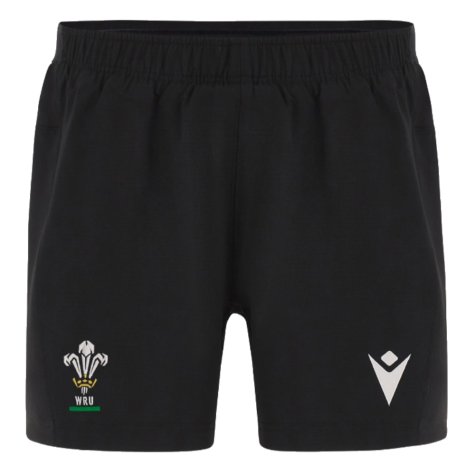 2023-2024 Wales Rugby Training Shorts (Black)