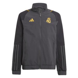 2023-2024 Real Madrid EU Presentation Jacket (Carbon) - Kids