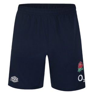 2023-2024 England Rugby Gym Shorts (Navy Blazer)