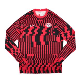 2021-2022 Red Bull Leipzig LS Pre-Match Warm Up Top (Red)