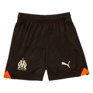 2023-2024 Marseille Third Shorts (Black) - Kids
