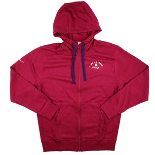 2023-2024 Barcelona Full-Zip French Terry Hoodie (Noble Red)
