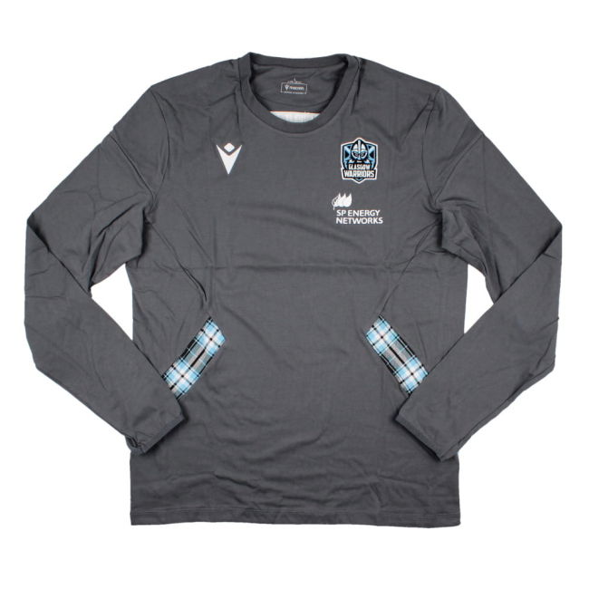 2023-2024 Glasgow Warriors Travel Player Cotton Poly LS Shirt