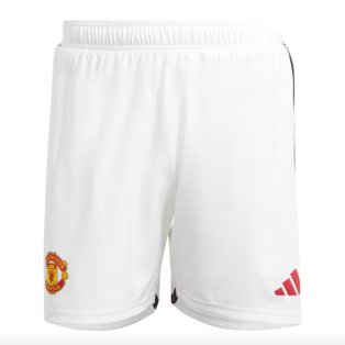 2023-2024 Man Utd Authentic Home Shorts (White)