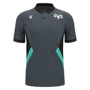 2023-2024 Ospreys Rugby Travel Fit Polo Shirt (Grey)