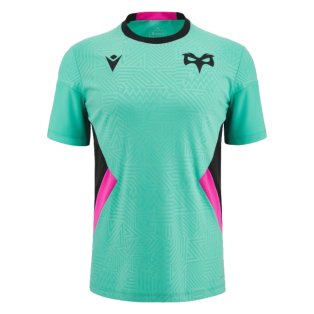 2023-2024 Ospreys Rugby Training Poly Shirt (Turquoise)