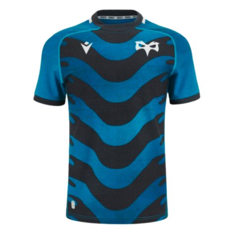 2023-2024 Ospreys Rugby Slim Fit Training Jersey (Blue)