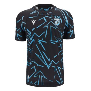 2023-2024 Cardiff Blues Rugby Training Jersey (Black)