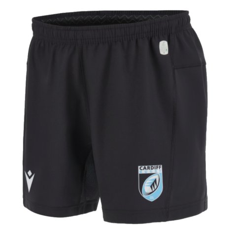 2023-2024 Cardiff Blues Rugby Home Shorts (Black)