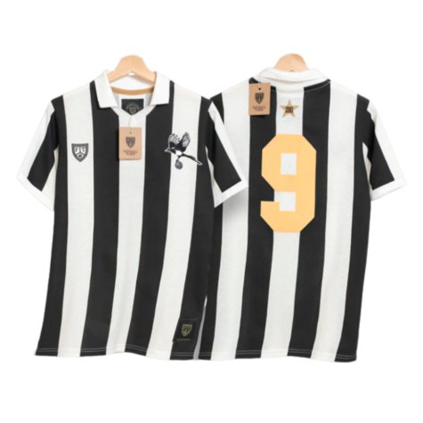 Newcastle Shearer Tribute Magpie Retro Football Shirt