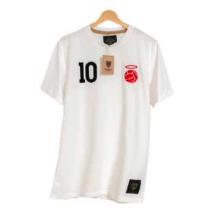 The Saint 10 Retro Football Tee (White)