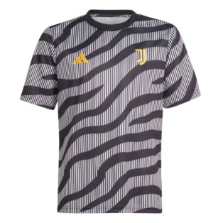 2023-2024 Juventus Pre-Match Shirt (Black) - Kids