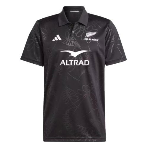 2023-2024 New Zealand All Blacks Rugby Supporters Polo Shirt (Black)