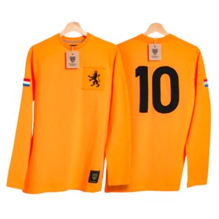 Holland De Leeuw Gullit Number 10 Home Retro Shirt