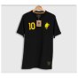 The Wolf 10 Retro Football T-Shirt (Black)