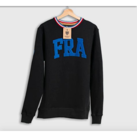 France Retro Football Sweatshirt (Black)