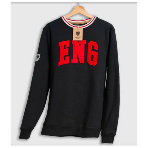 England Retro Football Sweatshirt (Black)
